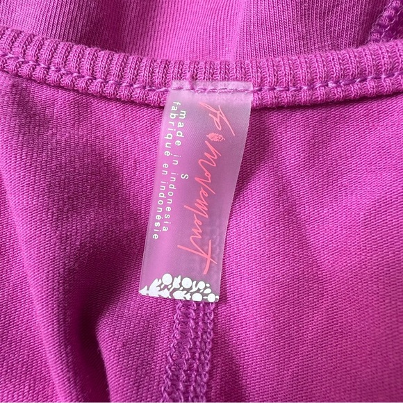 FREE PEOPLE Hot Shot Runsie in Magenta Disco Size Small - Picture 6 of 8